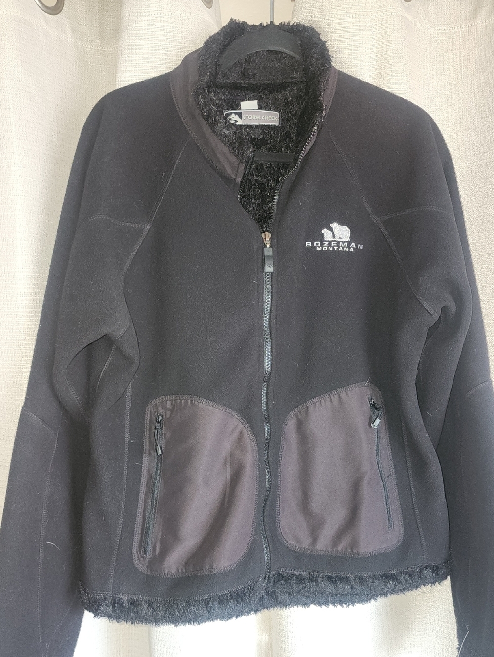Bozeman Montana Women's Black Teddy Jacket